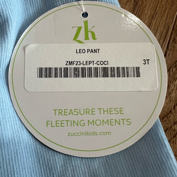 NWT Zucchini Kids Corduroy Pants Light Blue Boys 3t - Picture 8 of 8